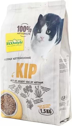 Ecostyle vitaal compleet kat kip 1,5 kg