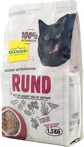 Ecostyle vitaal compleet kat rund 1,5 kg