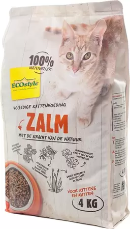 Ecostyle vitaal compleet kat zalm 4 kg