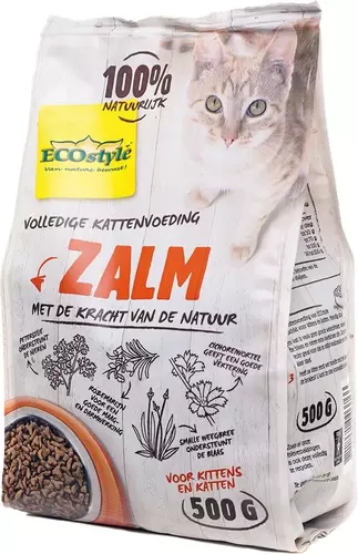 Ecostyle vitaal compleet kat zalm 500 gram