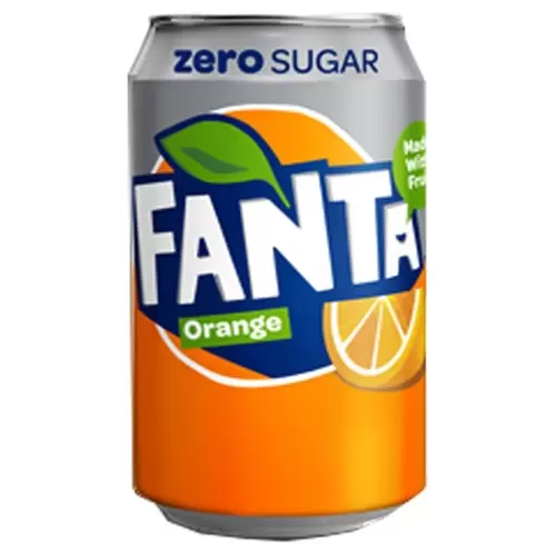 Fanta Orange Zero 330ml - afbeelding 2