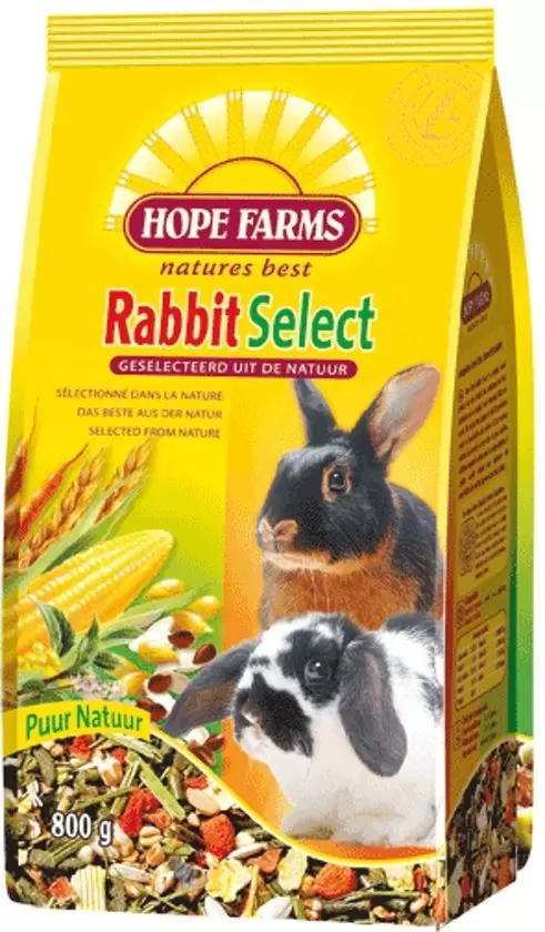 Vertrouwen op erts volwassene Hope Farms Rabbit select 800gr - Poppelaars Tuincentrum