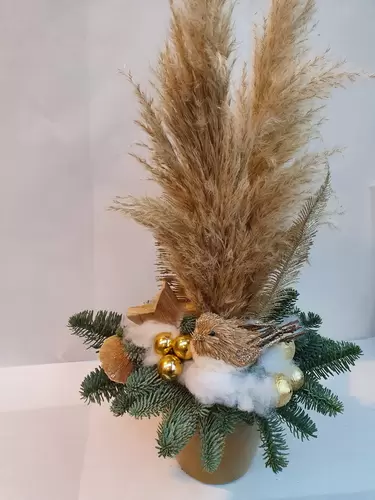 Kerststuk Veren - afbeelding 2