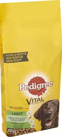 Pedigree Adult light menu met gevogelte en groenten 13kg