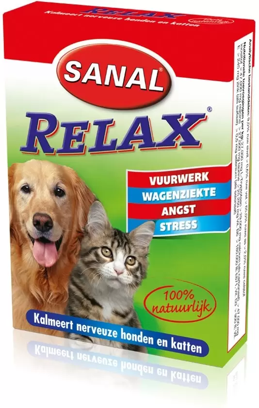 Begunstigde Actuator Verwant Sanal relax kat/hond 15 tablet - Poppelaars Tuincentrum