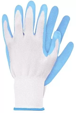 Werkhandschoenenlatex blauw s